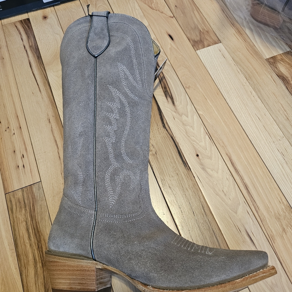 Tony Lama Gray Heeled Western Boots